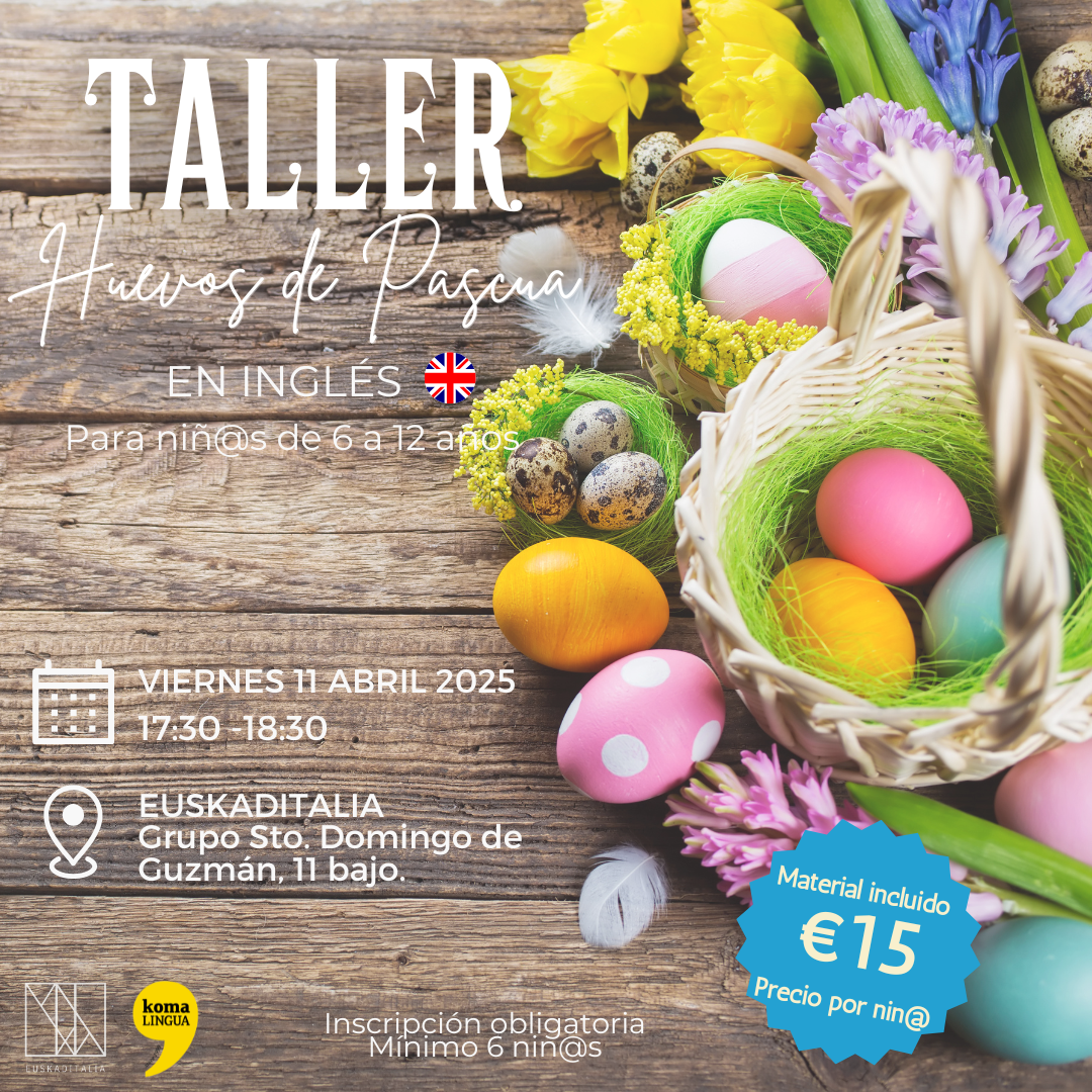 Taller de Huevos de Pascua (inglés)