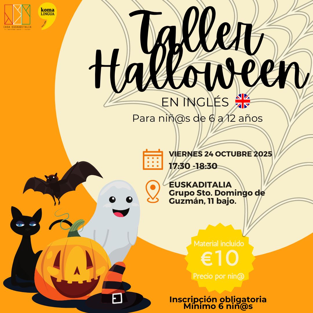 Taller de Halloween en inglés
