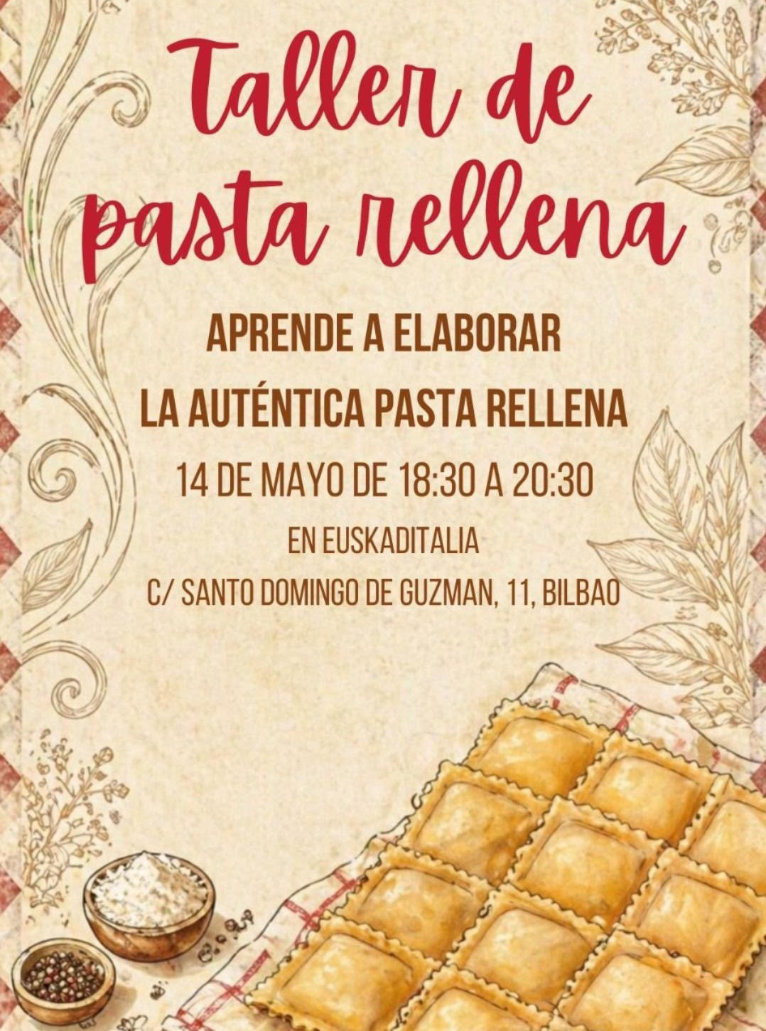 Taller de pasta rellena